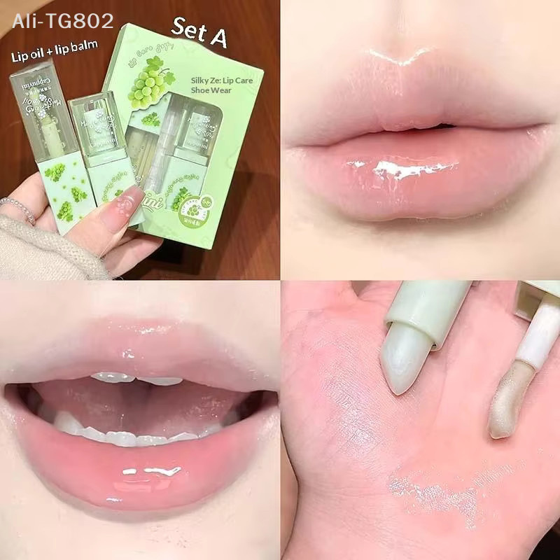 Cappuvini Lippen-Set, Lipgloss und Lippenöl, Glänzend, Unisex - Bild 5