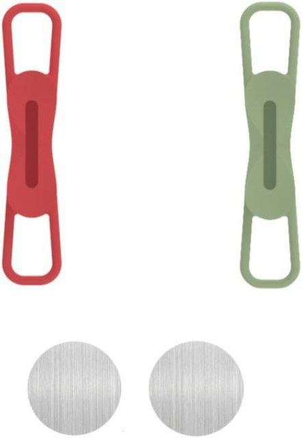 Binchi Outdoor Product Magnetischer Stiftehalter Set aus Metall in Weiß und Rot, 236 Stück verstellbare Stifthaken für Schreibtisch, Kühlschrank und Whiteboard - Bild 1