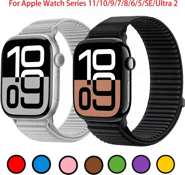 RWBANDS Uhrenarmband Nylon, Schwarz, Unisex - Bild 1
