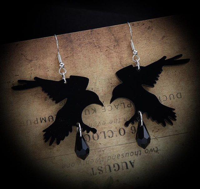 Lucky Star Jewelry Hängeohrringe, Metall, Schwarz, Zirkonia, Damen - Bild 1
