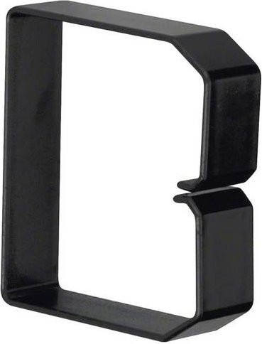 Hager Tehalit Halteklammer B 80080/3 in Schwarz aus Kunststoff B/H: 80 x 80 mm - Bild 1