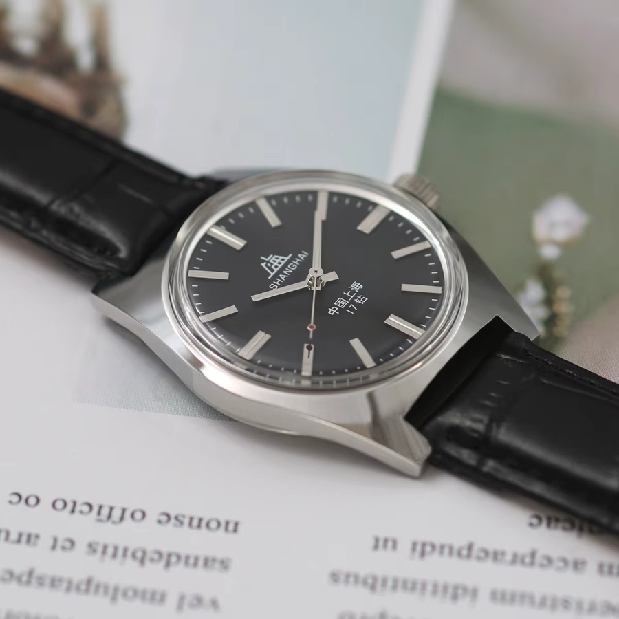 HEIMDALLR Analoguhr, Handaufzug, 36 mm, Leder, Schwarz, Herren - Bild 5