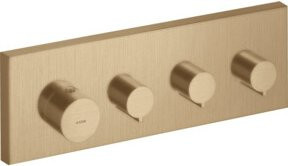 Hansgrohe Axor Starck UP Fertigmontageset Eck-Thermostat mit 3 Anschlüssen in Brushed Bronze - Bild 1
