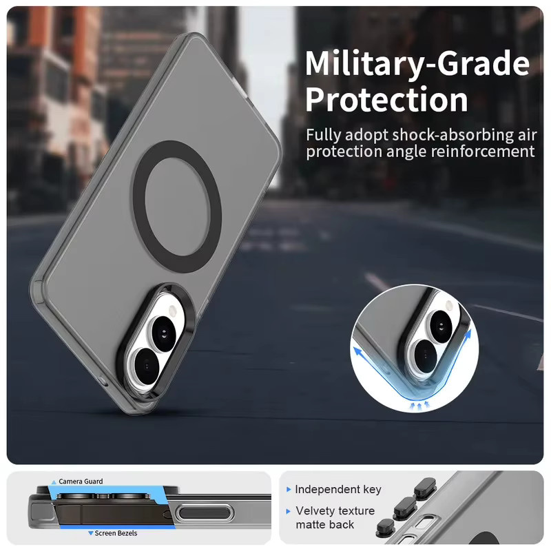 MagSafe Magnetische Schutzhülle für Samsung Galaxy S25 S24 S23 Ultra und weitere Modelle, Transparent Matt - Bild 4