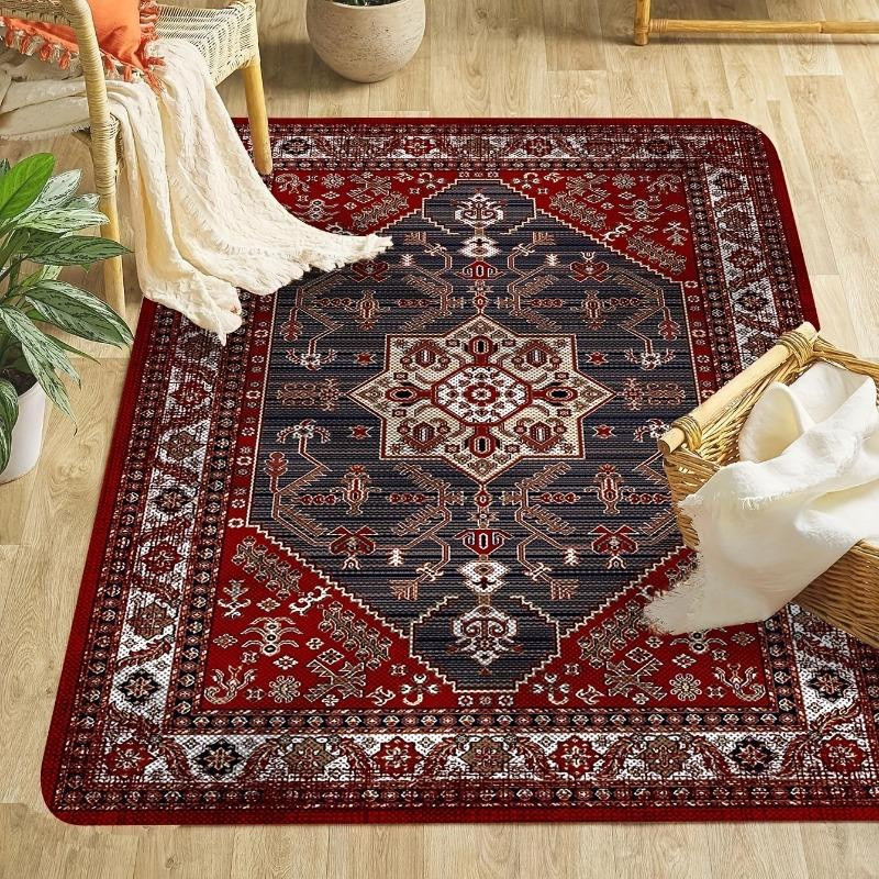 Wucifang Jewelry Vintage Boho Teppich in Multicolour, rutschfest und waschbar, B/T: 60 x 40 cm - Bild 3