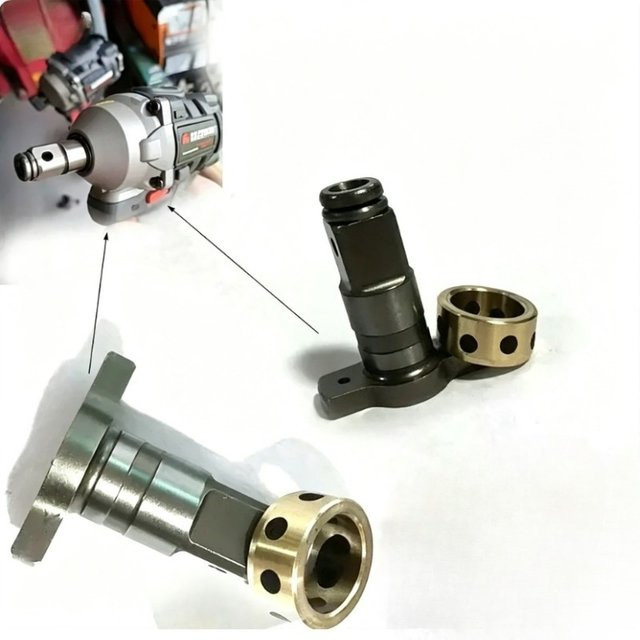 Parkside Ersatzteil-Set für Schlagschrauber: 16mm Spindel Amboss und 1/2 Zoll Elektroschlüssel-Kopf in Silber für die Performance-Modelle B3, C3 und D3 - Bild 1