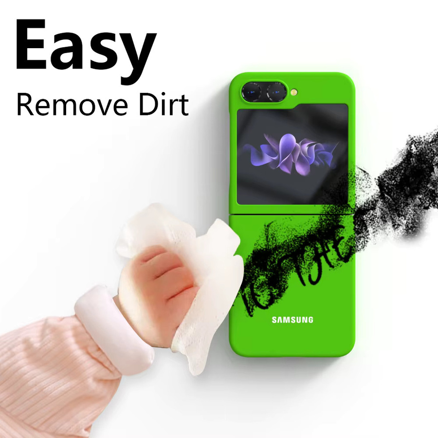 Stoßfeste und schlanke Handyhülle für Samsung Galaxy Z Flip 6, Flip 7, Flip 5 und Flip 4 in Grün - Bild 2