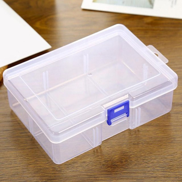 Yiran bag Werkzeugbox aus Kunststoff, wasserdichte und staubdichte Aufbewahrungsbox für Schraubendreher und Bits, Farbe: Weiß/Transparent, B/T/H: 16,5 x 12,0 x 5,8 cm - Bild 1