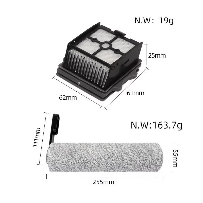 Tineco Ersatzteil-Set für Floor One Switch S6, Stretch S6 und S7 Stretch Ultra Nass Trocken Staubsauger mit Roller Pinsel und HEPA Filter - Bild 6