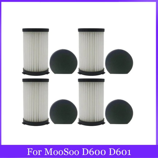 HIKSIT Hepa-Filter in Weiß für MooSoo D600 D601, Cecotec Conga Thunderbrush 520 550 560 und Ariete Handy Force 2761 2759 RBT Staubsauger - Bild 1