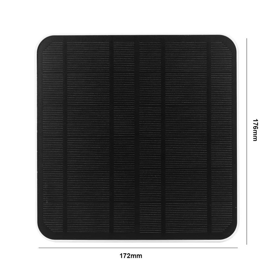 APWIKOGER Solarpanel 20W mit USB und USB-C Anschlüssen, wasserdichtes Outdoor Solarzellen Ladegerät in Schwarz für Überwachungskameras und Heimbeleuchtungssysteme - Bild 6