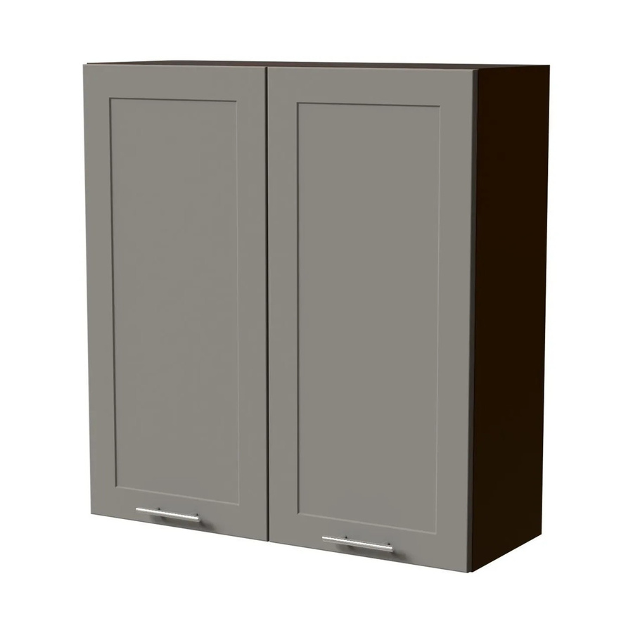 Feldmann-Wohnen Hängeschrank Oslo W4 Küchenschrank in Lava / Dust Grey Matt, B/T/H: 90 x 32,5 x 96 cm - Bild 2