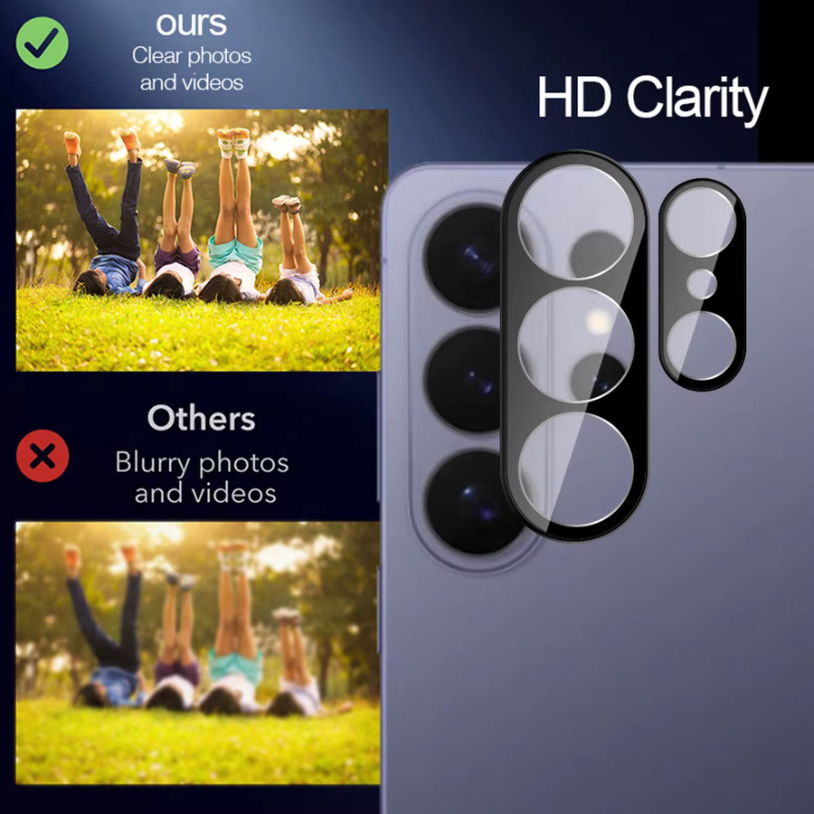 2 Stück 3D-Kamera-Schutzglas für Samsung Galaxy S26 Ultra S25 Ultra S26+ S25 Plus transparent - Bild 2