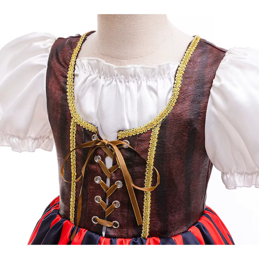 ollobebe Piratenkapitän-Kostüm für Mädchen, Piraten, Set, Plüsch / Textil - Bild 3