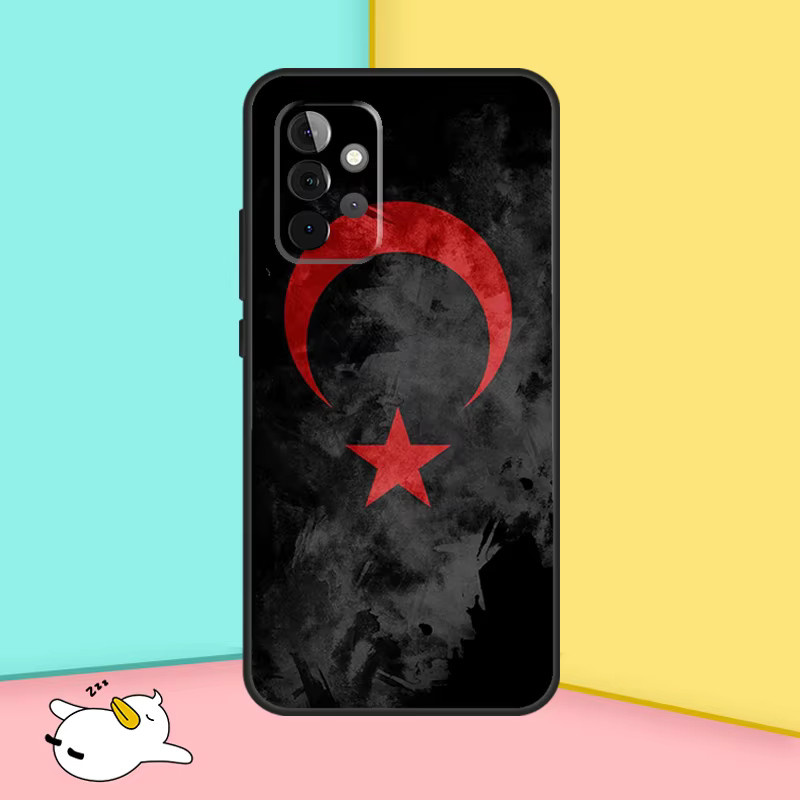 Samsung Galaxy Handyhülle mit Türkischer Flagge in Rot für verschiedene Modelle wie A15, A55, A35, A52, A32, A12, A16, A26, A36, A56, A53, A33, A13, A14, A34, A54 und A17 - Bild 2