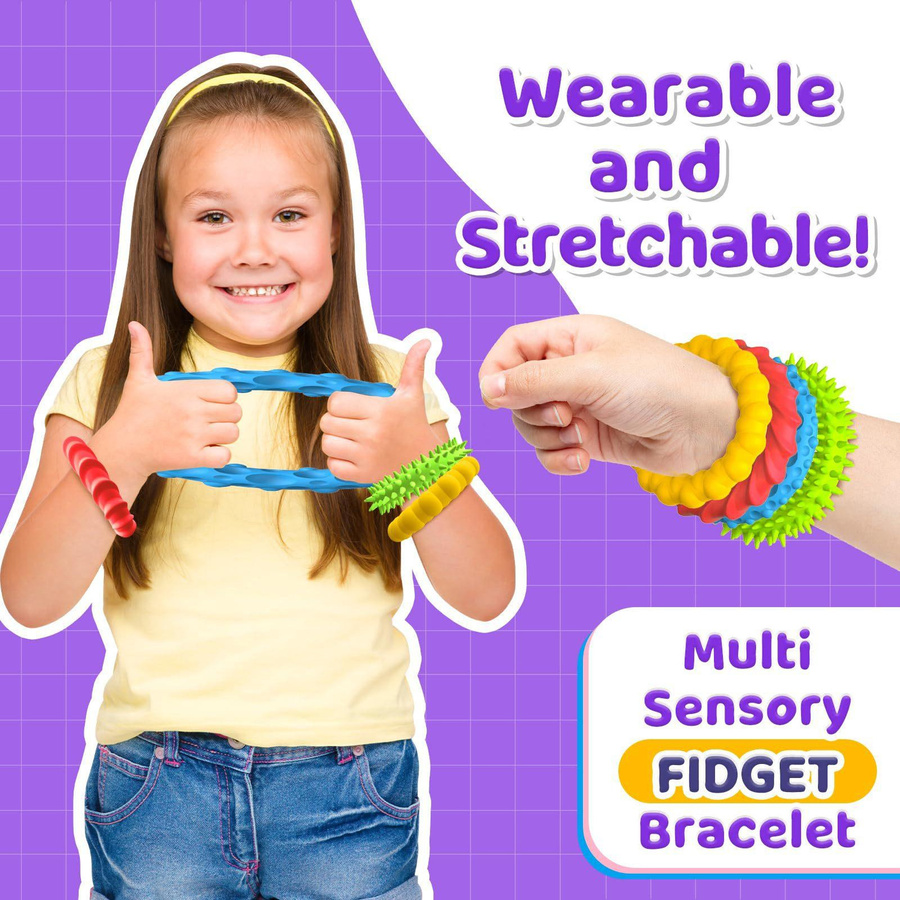 Yiran bag 4-teiliges Set Sensorisches Fidget-Spielzeug Armbänder - Bild 4