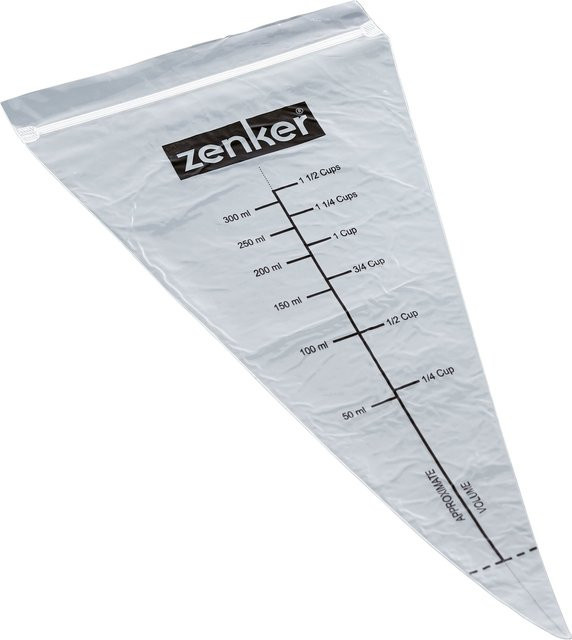 Zenker Einweg-Spritzbeutel aus Kunststoff, transparent, 10 Stück - Bild 1
