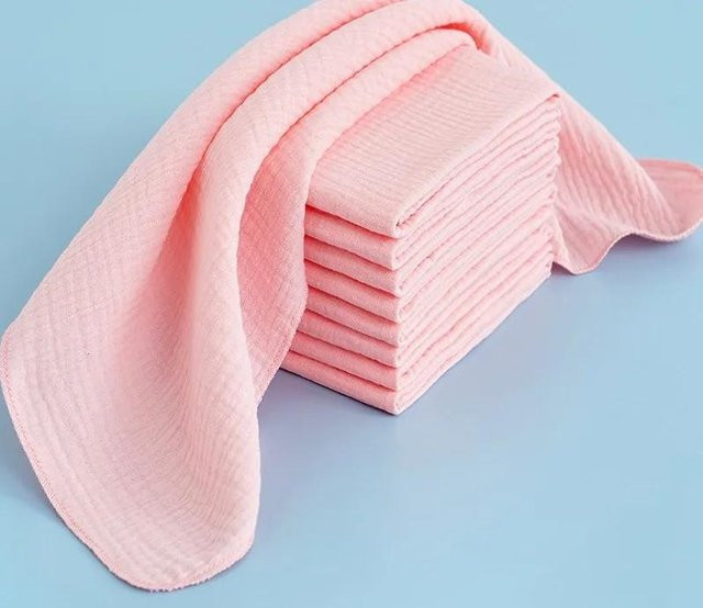 5 Stück Bag In Love Baby Stoffwindeln aus 100% ökologischer Baumwollgaze, waschbar und atmungsaktiv, Farbe: Pink - Bild 1