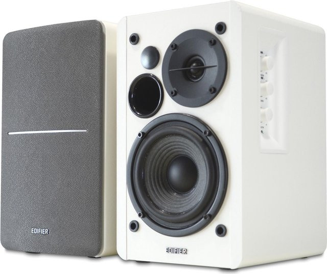 Edifier R1280T Aktiv Lautsprecher Weiß/Silber Kabelgebunden mit RCA und AUX Anschluss - Bild 1