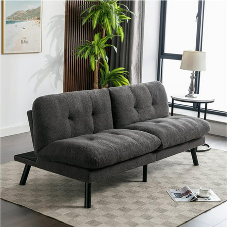 HTI-Living Schlafsofa Emela Click-Clack in Grau, Breite: 183 cm, Höhe: 102 cm