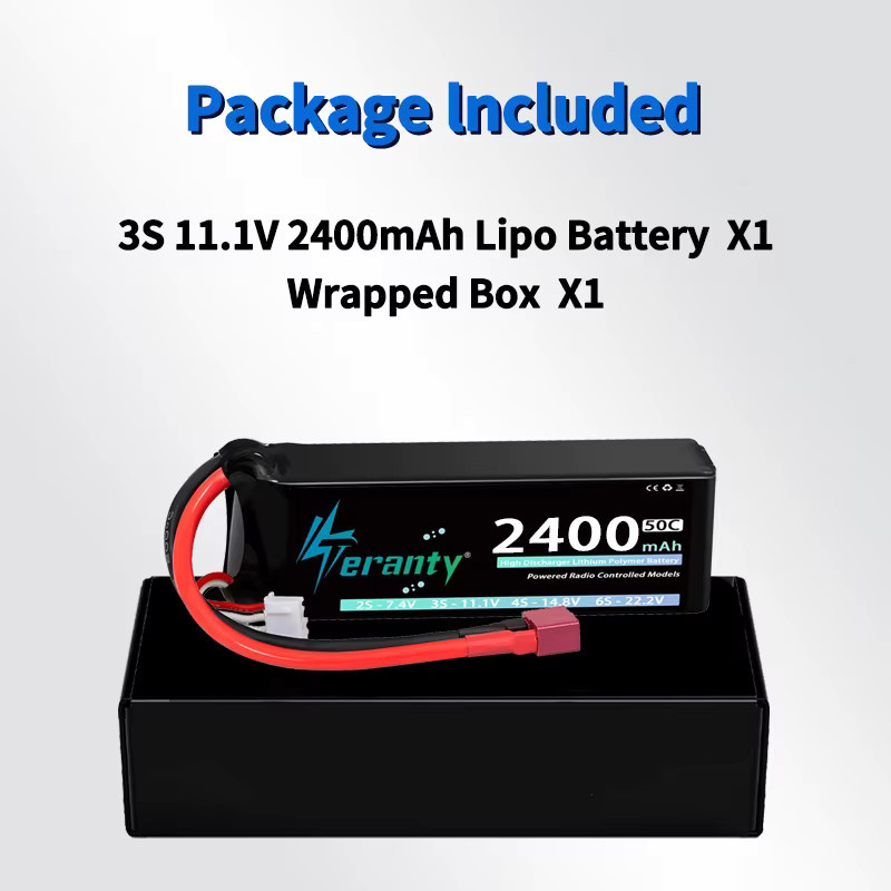 TERANTY Lipo-Akku 3S 2400mAh 11,1V 50C/100C Softcase mit T XT60 Stecker - Bild 6