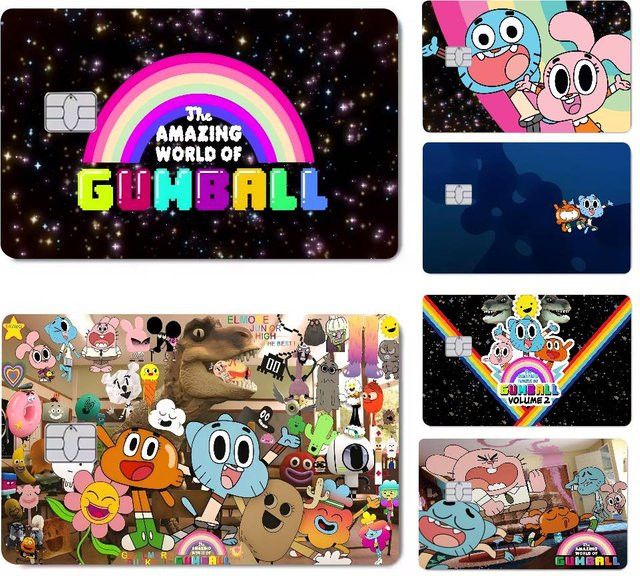 G-Gumball Set mit 4 wasserfesten Anime Aufklebern in Multicolor - Bild 1