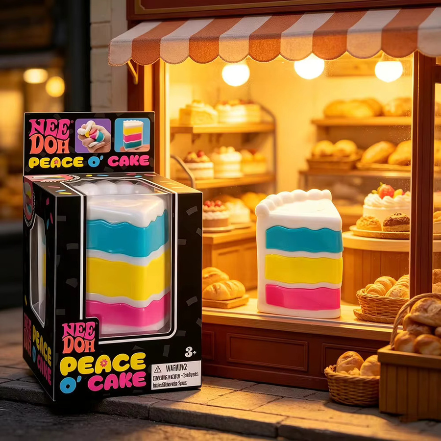 NeeDoh Peace O' Cake, Kuchenförmiges Squishy-Spielzeug, 1-3 Stück - Bild 4