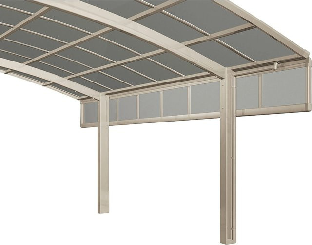 Ximax Carport Seitenwand 1 Modul in Edelstahl-Look, Farbe: silberfarben, B: 49,5 cm, H: 6 cm - Bild 1