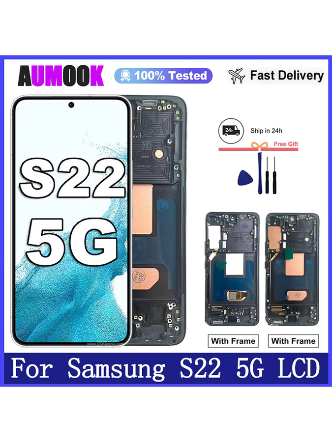 Samsung Galaxy S22 5G Ersatz LCD Display mit 6,1 Zoll AMOLED Touchscreen Digitizer in Schwarz - Bild 3