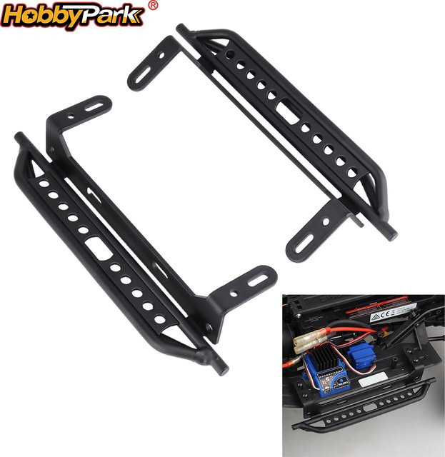 HobbyPark Metall-Seitenstufen-Trittbretter Fußplatte, Schwarz - Bild 1