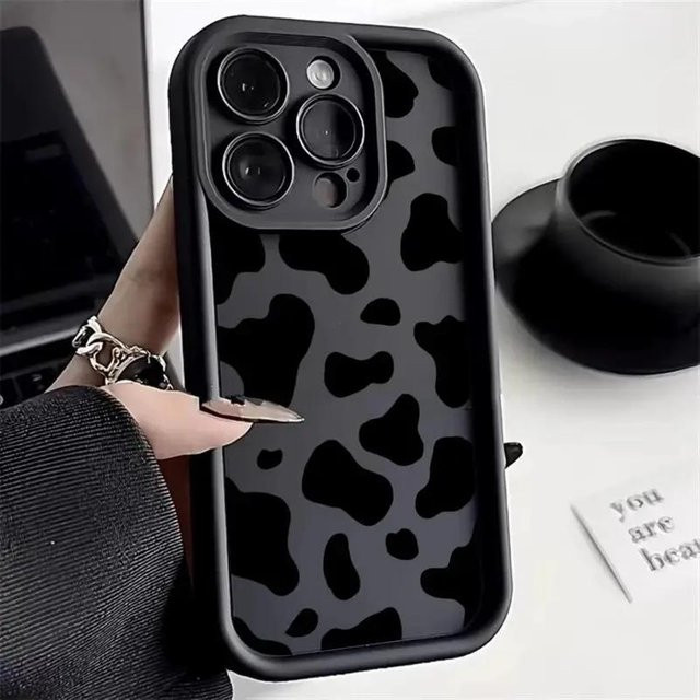 Retro Handyhülle mit schwarzem Leopardenmuster für Motorola Moto G22 G24 G84 G53 G14 G60 E13 E22 Edge 50 Pro 40 Neo 50 Fusion 5G - Bild 1