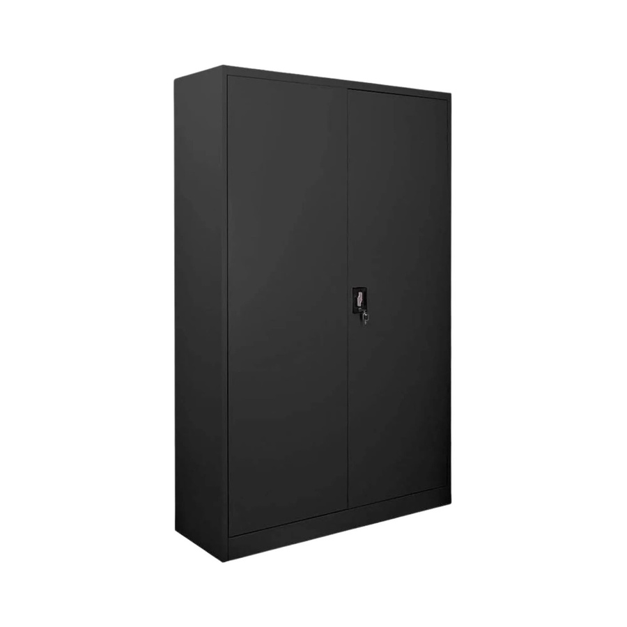 PROREGAL Flügeltürenschrank ELEPHANT Aktenschrank aus Stahl mit 2 Türen und Schloss, Schwarz, H x B x T: 180 x 120 x 40 cm - Bild 2
