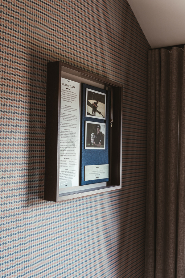 Ulricehamns Tapete Houndstooth in Blau und Grau mit geometrischem Design und Vliesstruktur - Bild 2