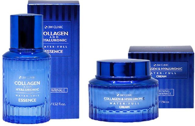 3W CLINIC Collagen & Hyaluronic Water-Full Essence + Cream, Unisex - Bild 1