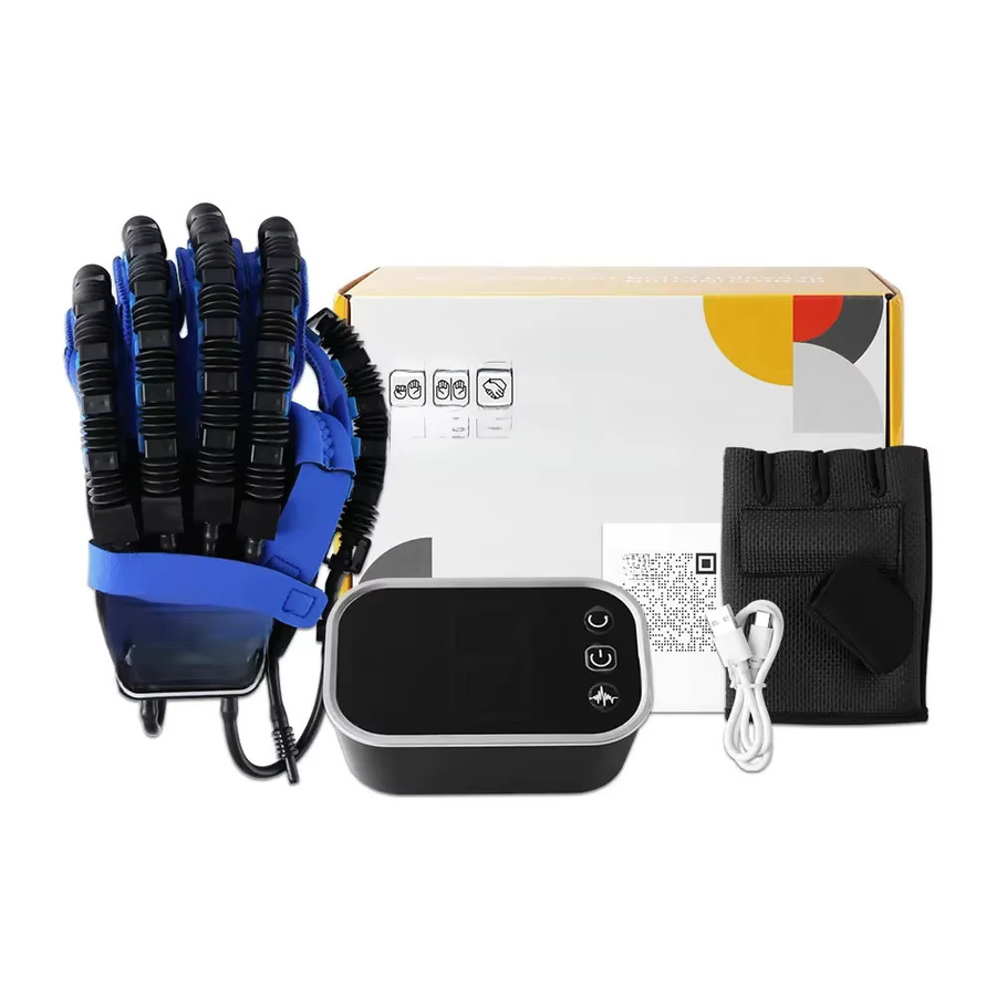 JBMBHC Massagehandschuhe, Roboter-Rehabilitationshandschuhe, blau - Bild 5