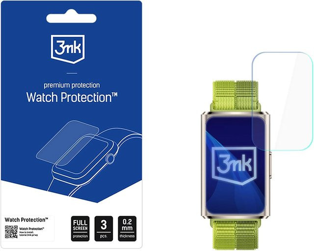 3MK Arc Schutzfolie aus Kunststoff für Huawei Band 11 Pro, transparent, 3er-Set - Bild 1