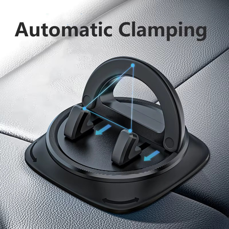Automatischer Smartphone Halter für das Dashboard mit 360 Grad Rotation und Anti-Slip Matte Pad in Schwarz - Bild 4