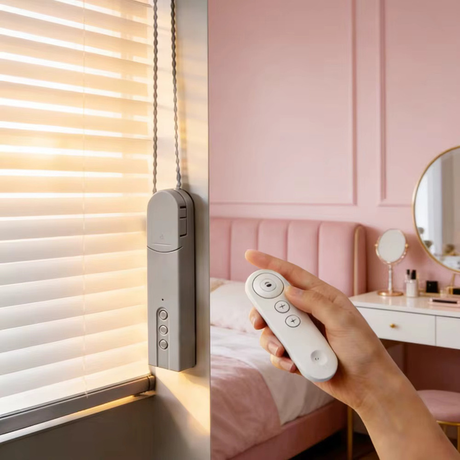 HIMOJO WLAN Smart-Rollo-Motor Zigbee Automatischer elektrischer Rolladenantrieb für Schattensteuerung und Vorhänge in Weiß, App-kompatibel - Bild 3