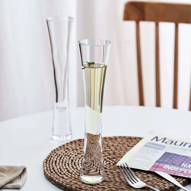 LOULONG Champagnergläser Flöten aus Glas in Transparent - Bild 2