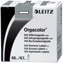 Leitz Buchstabensignal Orgacolor grau zur Markierung von Papier - Bild 1