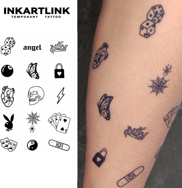 INKARTLINK Temporärer Tattoo-Aufkleber, wasserfest, semi-permanent - Bild 1