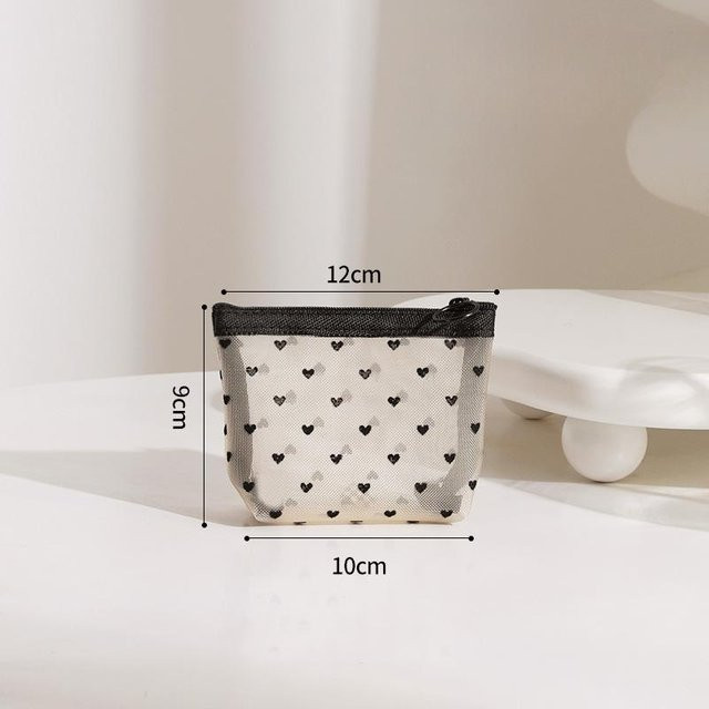Love Home Garden Kosmetiktasche aus Nylon-Netz, Grau, Damen - Bild 1
