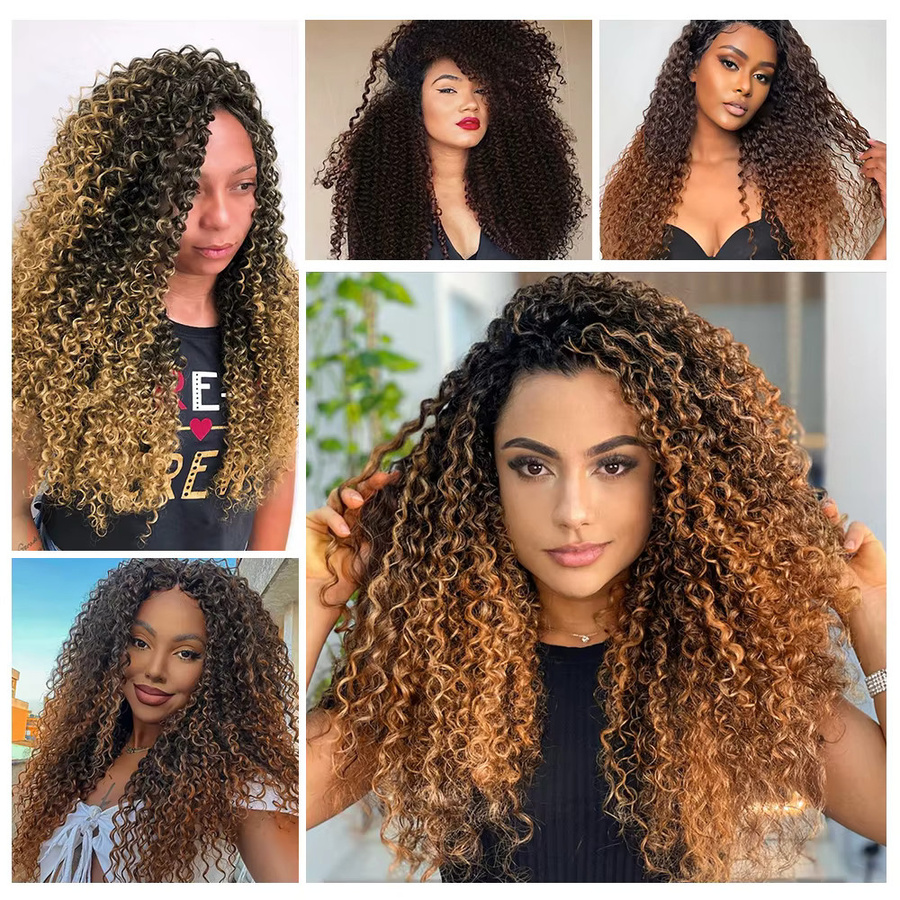 YAKIBEAUTY Afro-Locken Haarbündel, Synthetische Faser, 70 cm, Unisex - Bild 6