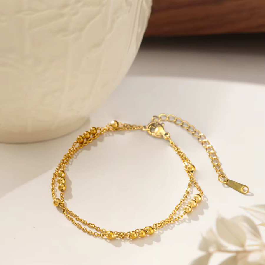 HISHER Armband, Edelstahl, Gold, Perle, Damen - Bild 2