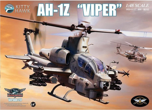 Kitty Hawk AH-1Z Viper, Fahrzeug, 1:48, Grau, ab 14 Jahre - Bild 1