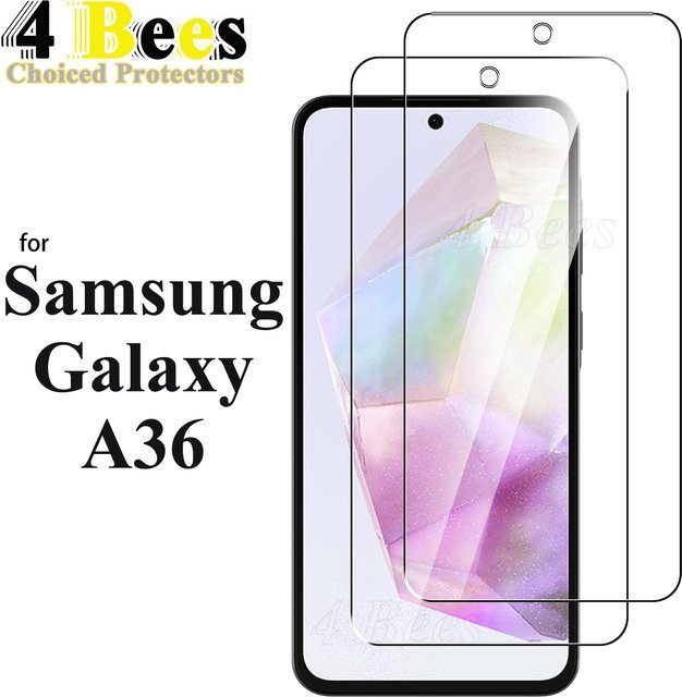 Samsung Galaxy A36 5G Displayschutzfolie aus gehärtetem Glas, transparent, 2–4 Stück - Bild 1
