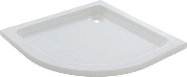 baliv Duschwanne Extraflach DT-4705 Viertelkreis Weiß B/T: 80 x 80 cm - Bild 1