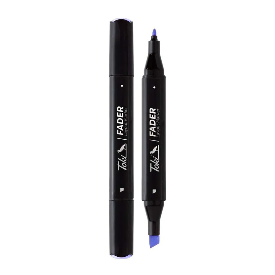 Toki Marker Fader Permanent Marker mit Chisel Tip in 66 Farben Ultramarine - Bild 2