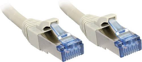 Lindy RJ45 Patchkabel CAT 6a S/FTP Ethernet LAN Grau, Länge: 2,0 m - Bild 1