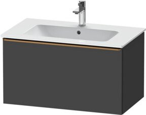 Duravit Waschtischunterschrank D-Neo, wandhängend, Grau matt, Breite: 81 cm, Tiefe: 46,2 cm - Bild 1